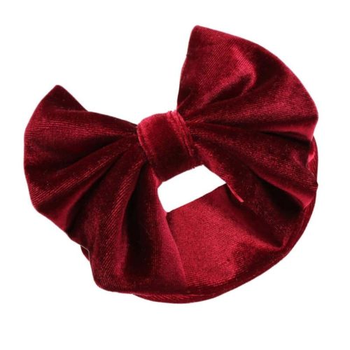 Wine red headband baby in velor